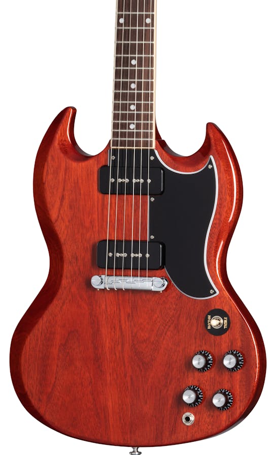 Gibson SG Faded チェリー Gibson SG Special in Faded Vintage Cherry - andertons-cas